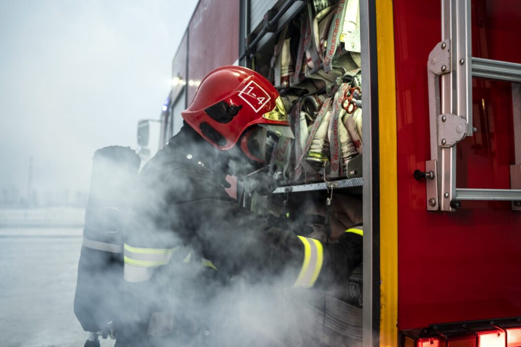 firefighter ready his mission